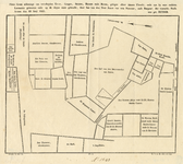 212052 Plattegrond van de Statenkamer van het provinciaal bestuur van Utrecht; met bijbehorende gebouwen en omliggende ...